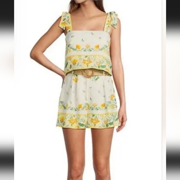 Antonio Melani x Style by Simkins Lindsey Printed Linen Blend Set f - Picture 2 of 11